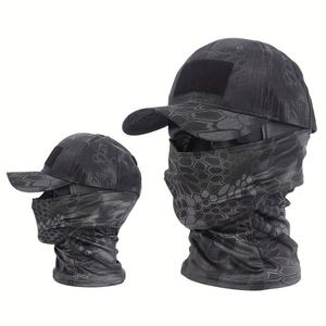 Balaclava tactique, masque intégral + casquette pour la randonnée, le cyclisme, le camping, la chasse, couvre-tête de vélo, été, hommes, femmes, entraînement de combat - Product Image 1