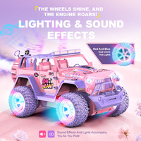 Voiture télécommandée rose 1:16 2,4 GHz tout-terrain SUV camion véhicule de course hors route jouet pour filles