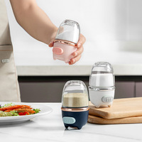 Quantitative Salt Seasoning Box Glass Kitchen Moisture Proof Sealed Household Salt Pot Seasoning Bottle