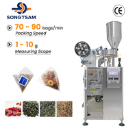 Vente directe d'usine, machine d'emballage automatique de sachets de thé triangulaires en feuilles de thé vert de haute qualité VFFS
