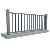 Système de balustrade de balcon moderne en aluminium et verre, avec cadre en acier inoxydable, main courante d'escalier en verre trempé de sécurité, et panneaux de clôture pour terrasse extérieure