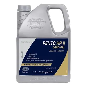 Pentosina Hp II 5W-40 5L olio motore Diesel olio motore per auto ha certificato API 2T e 4T composizione generale olio Base - Product Image 3