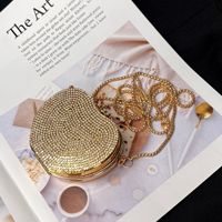 Sac bandoulière polyvalent mini personnalisé pour femme 2026, petit sac à main en métal orné de diamants pour fille, pochette à rouge à lèvres et cosmétiques
