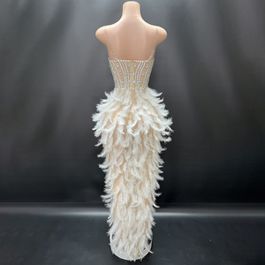 Novance Y4064 Câu Lạc Bộ Dresses Sexy Phụ Nữ Quần Áo Thanh Lịch Ăn Mặc Với Lông Đi ra ngoài Quần Áo Phụ Nữ Sexy Câu Lạc Bộ Cho Đảng - Product Image 4