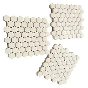 Piastrelle esagonali in ceramica di allumina resistente all'usura/piastra di rivestimento in ceramica di allumina esagonale
