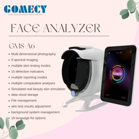 Système de visage AI miroir magique testeur de peau analyseur Scanner 3D lampe en bois du visage analyse de la peau analyse du visage Scanner de visage