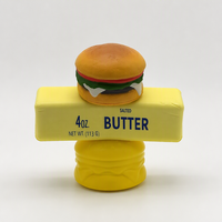 Jouet anti-stress en mousse PU à remontée lente, en forme de hamburger au beurre, mignon et souple