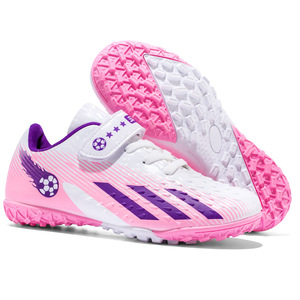 Zapatos de Fútbol para Niños, Parte Superior Sintética, Suela de Goma, Azul y Negro, Tacos para Entrenamiento en Interiores - Product Image 4