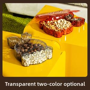 Прозрачный пластиковый контейнер для хранения сухих фруктов с крышкой для чайного столика - Product Image 4