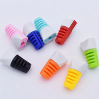 Vente en gros de câbles de protection pour téléphone portable Android USB 2 en 1, couleurs bonbon, avec étui de protection pour iPhone