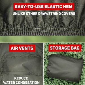 600D หนาโพลีเอสเตอร์ผ้าออกซ์ฟอร์ดป้องกันรังสียูวีชั้นยางพียูสำหรับกลางแจ้งเครื่องตัดหญ้าแบบซีโร่ - Product Image 5