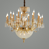 Laiton Super Grand Lustre En Cristal Plaqué Classique Hôtel Plafonnier Or 10 Plastique Cuivre 80 Nordique Rococo Style Doré