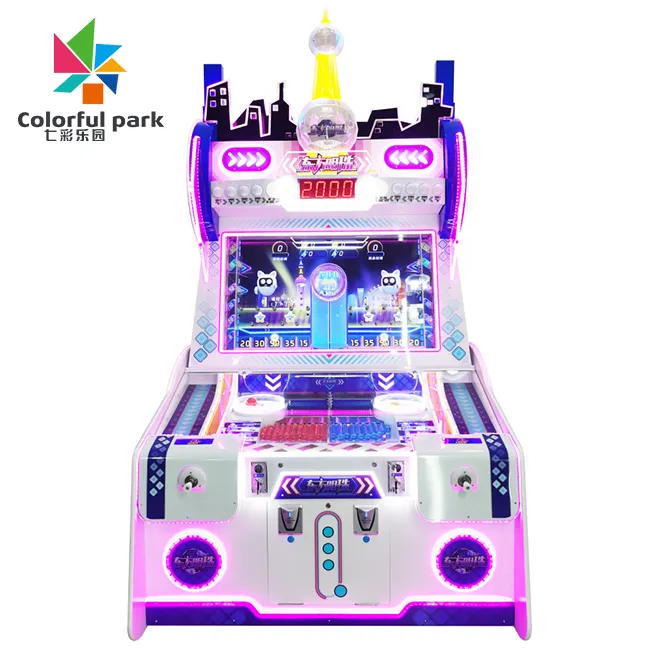 Parco colorato 2 giocatori funzionamento a moneta macchina da gioco flipper virtuale digitale perla orientale
