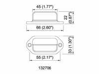Mini lampe de plaque d'immatriculation LED pour camion, remorque, feu arrière, montage en surface, conforme aux normes DOT/SAE/FMVSS108