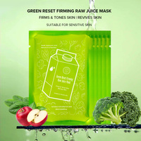 Masque facial en poudre de jus brut pour peaux sensibles, hydratation intense, anti-âge, raffermissant, tonifiant, revitalisant, marque privée