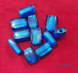 Perles de verre plaquées argent faites à la main bricolage accessoires décoratifs Bracelet collier verre perles en vrac brossé protéine - Product Image 4