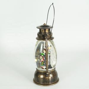 Boule d'eau ovale en acrylique avec chorale, ornement d'intérieur <span class=keywords><strong>de</strong></span> <span class=keywords><strong>noël</strong></span>, en forme <span class=keywords><strong>de</strong></span> boule d'eau, à LED - Product Image 3