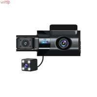 Nieuwe 3-Camera High-Definition 1080P G-Sensor Auto Dashboard Dvr Met Wifi Verborgen Beveiligingssysteem Mini Auto Camera