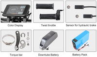 Kit de conversion de vélo électrique de haute qualité avec moteur à moyeu direct BLDC pour jantes MTX, 26'', 27.5'', 28'', 29'', 700C, 48V, 52V, 60V, 72V, 1000W-5000W
