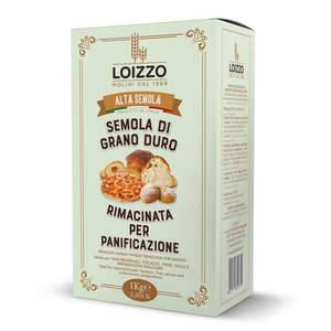 Fabriqué en Italie, semoule de blé dur de qualité supérieure, en sachet sous vide de 1 kg, idéale pour le pain et la focaccia. - Product Image 1