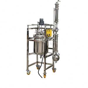 Réacteur de cristallisation en acier inoxydable double couche, chauffage électrique de laboratoire, distillation haute pression, agitateur - Product Image 6