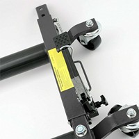 Ensemble de crics à roulettes hydrauliques à pédale pour positionnement de véhicules