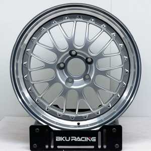 Jantes Bku 3 pièces E88 forgées 5x130 pour <span class=keywords><strong>Porsche</strong></span> 991 <span class=keywords><strong>Carrera</strong></span> <span class=keywords><strong>4S</strong></span> 911 Turbo S 992 GT3 RS, jantes en alliage argentées à double rebord - Product Image 2