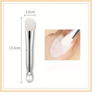 Pinceau de massage pour masque capillaire synthétique, pinceau de beauté pour fond de teint, vente en gros personnalisée, populaire, double tête en silicone, 10 pièces - Product Image 3