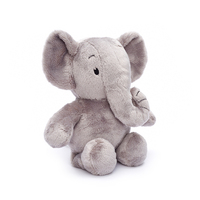 Peluche de Elefante Suave Personalizado OEM, Animal de Peluche con Relleno de Algodón PP