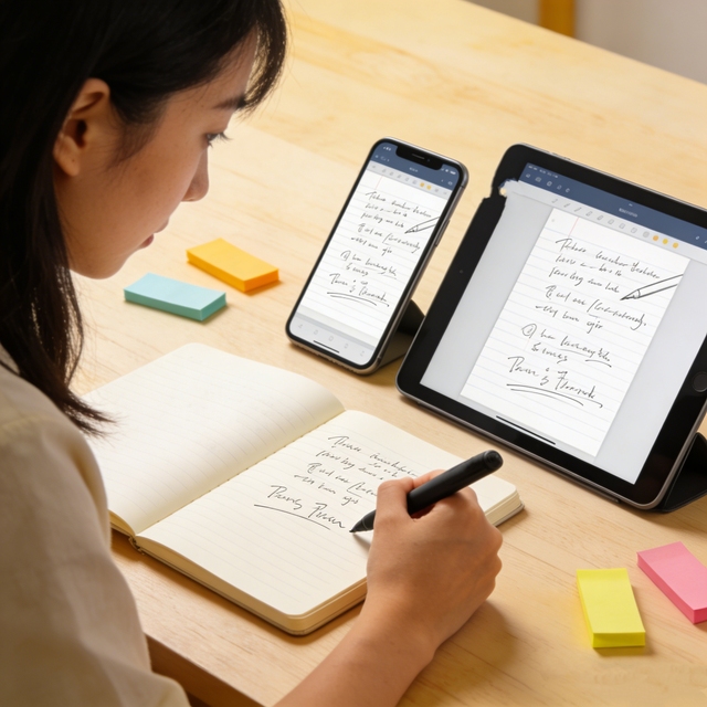 A5 Notebook Smart Pen Set with Multiple Languages Long Battery Life Smooth Writing Efficient and Convenient Work and Learning