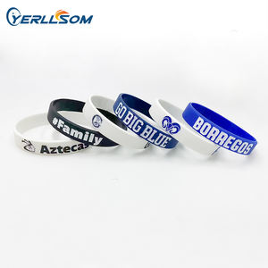 नए पेशेवर कस्टम उभरा टिकाऊ 15 मिमी मोटी खेल बैंड सिलिकॉन रिस्टबैंड रंग से भरे लोगो मुद्रण के साथ - Product Image 5