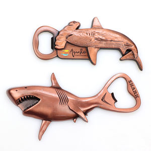 Custom Design Logo Zink Legering Strand Zee Dier Souvenir Vis Vorm Koelkast Magneet Flesopener - Product Image 5