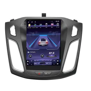 Tesla modeli araba Stereo 4 + 64G 2 + 32 Android 10.0 9.7 "CD çalar GPS navigasyon araba ses FORD odak 2012-2014 için