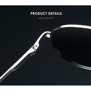 Vintage Big <span class=keywords><strong>Pilot</strong></span> Sonnenbrille Benutzer definiertes Logo Hochwertige polarisierte UV400 Schutz Metallrahmen Feder scharniere Aviation Sonnenbrille - Product Image 4