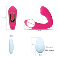 2-in-1 Saug-Vibrator mit 10 Saug- und Vibrationsmodi für Brustwarzen-, Vaginal- und Klitorisstimulation für Solo-, Lesben- und Paarverwendung