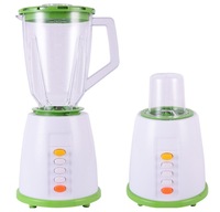 Blender de cuisine 1500 ml avec commande par bouton-poussoir, moulin à sec amovible, design 3 couleurs pour smoothies, jus et milkshakes