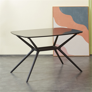 China manufacturers dining furniture wholesale MDF dining table with pp legs