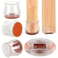 6/10 pièces rond Transparent Table et chaise pied couverture muet résistant à l'usure antidérapant sol protecteur tabouret Table jambe tapis de protection