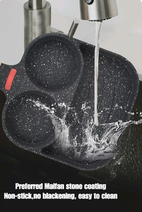 กระทะเคลือบกันติดพร้อมด้ามจับเบกาไลท์ โครงสร้างอะลูมิเนียมอัลลอยด์ ทนความร้อน เป็นมิตรกับสิ่งแวดล้อม ทำด้วยมือ ทำความสะอาดง่าย - Product Image 5