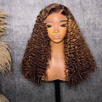 Pelucas de Cabello Vietnamita Virgen de Doble Trama, Color P4/27, con Frente de Encaje Transparente HD 13x4, de la Mejor Calidad, Venta al Por Mayor