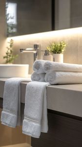 Ensemble de serviettes turques 100% coton personnalisées, haute absorption, serviettes de bain, de toilette et de visage pour hôtel, vente en gros - Product Image 3