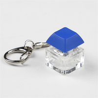 Christmas Gift Acrylic Stress Relief Key Fidget for Mechanical Keychain Decompression Toy Keycap Keychain in Plastic