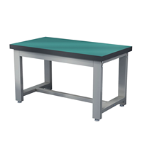 Banc de travail antistatique robuste, table d'assemblage pour atelier, table de manutention pour ligne de production, table de maintenance électrique