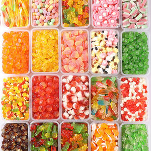 Sampel Gratis Grosir Permen <span class=keywords><strong>Halal</strong></span> Kustom Paket Sampel Permen Buah Rasa Manis Asam Model Buah Produsen Cina Permen Gummy dalam Jumlah Besar - Product Image 2