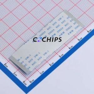 JS05A-40P-060-3-4 FFC Cable (Flexible Flat Cable) P=0.5mm Connector 40P 0.5mm 0.3mm Non-Inverting - Product Image 1