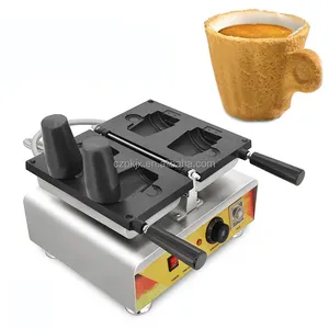 Espresso Mug Biscuit Cookie Ice Cream Milk Tea Cup Waffle Maker Machine Edible Coffee Cups Making Machine