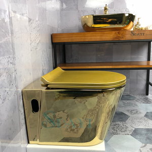 <span class=keywords><strong>WC</strong></span> moderne SDAYI avec réservoir <span class=keywords><strong>d</strong></span>'<span class=keywords><strong>eau</strong></span> caché, siège de toilette bidet doré, montage mural, siphon en P, <span class=keywords><strong>cuvette</strong></span> de toilette murale dorée, prix - Product Image 3