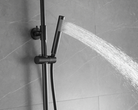 Système de douche à effet pluie mural Momali avec bec de baignoire et pulvérisateur à main Ensemble de mitigeurs de salle de bain modernes