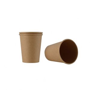 Vasos de Papel Kraft Biodegradables para Café, Vasos Desechables de Papel para Bebidas Calientes y Frías - Product Image 6