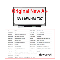 Panel Layar LCD Baru Original A+ 11.6" TFT 1366*768 EDP 40pin 60Hz B116XAK01.2 NV116WHM T03 T00 T01 T04 T05 T07 T10 T11 T14 T15